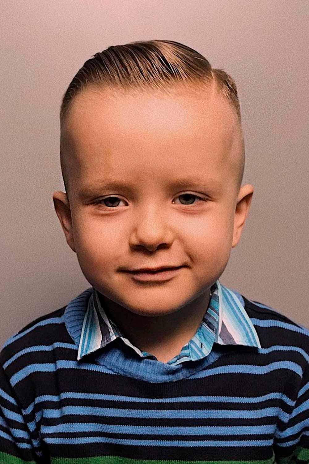 Image of Side Part hairstyle for 1-year-old boy