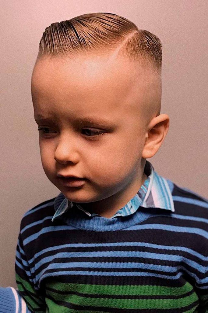 Side Part Haircut For Little Boy #littleboyhaircuts #todlderhaircuts