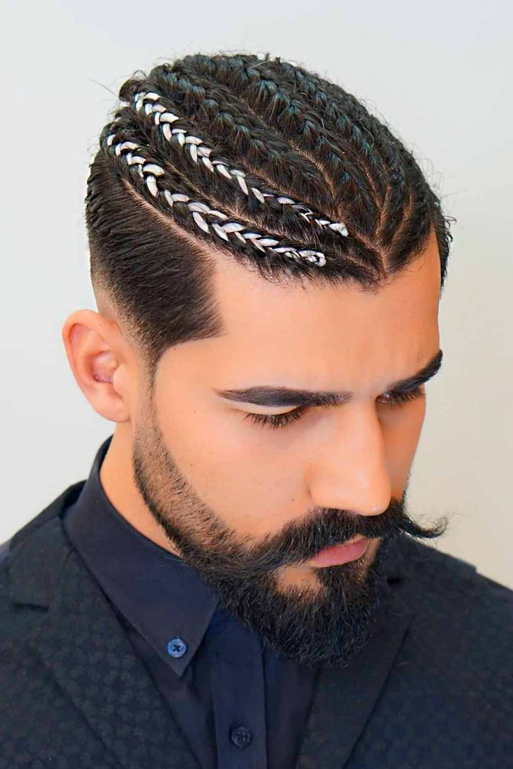 Man Braids With Undercut #mensmediumhaircuts #mediumlengthhairstylesformen #mensmediumhairstyles