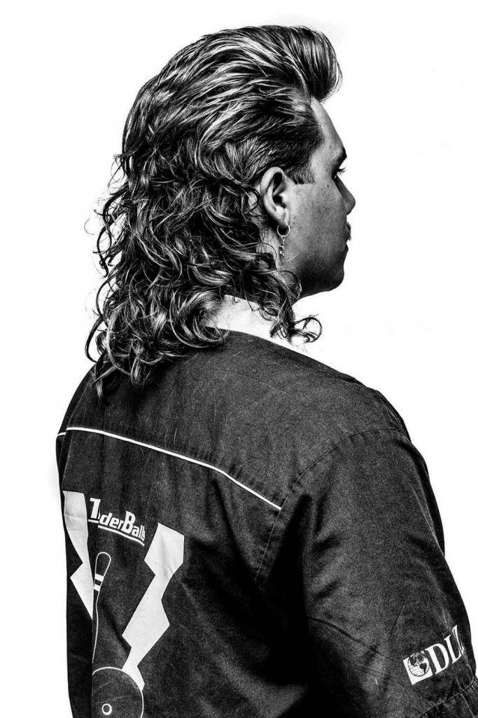 Long Tail Curly Mullet #permedmullet #mulletperm #mulletwithperm