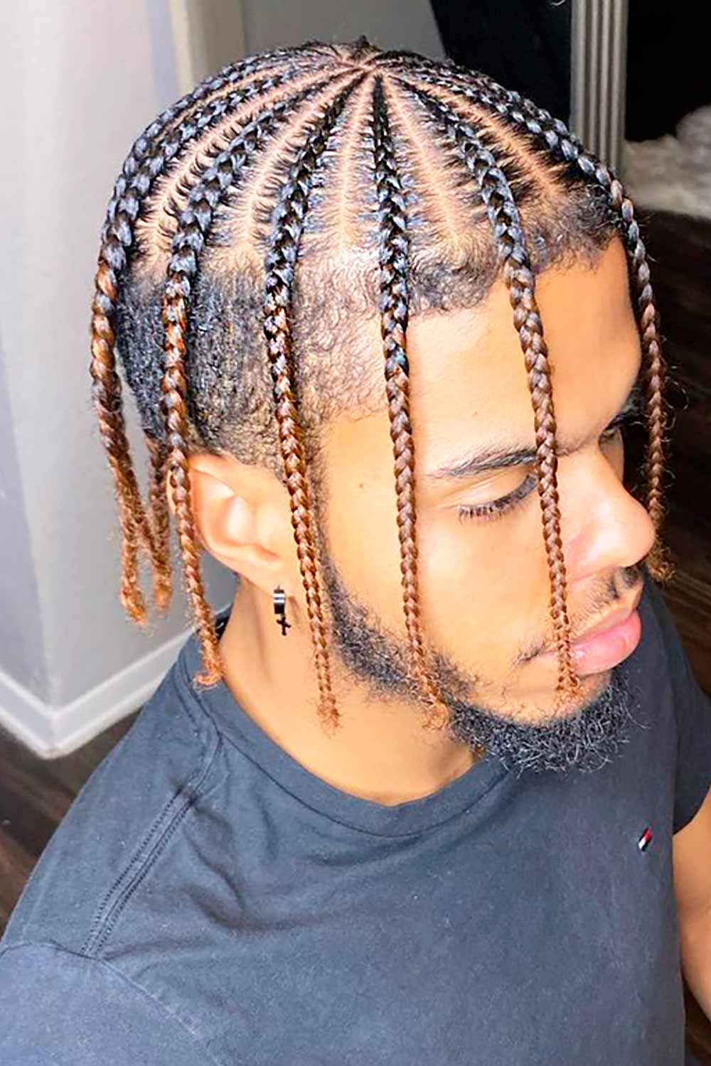 Long Pop Smoke Braids #singlebraids #singlebraidsformen #singlebraidsmen