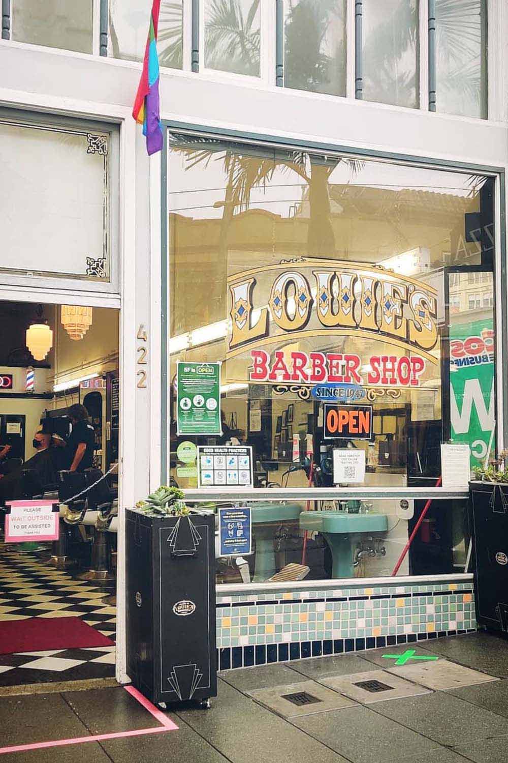 Louies Barbershop SF 2