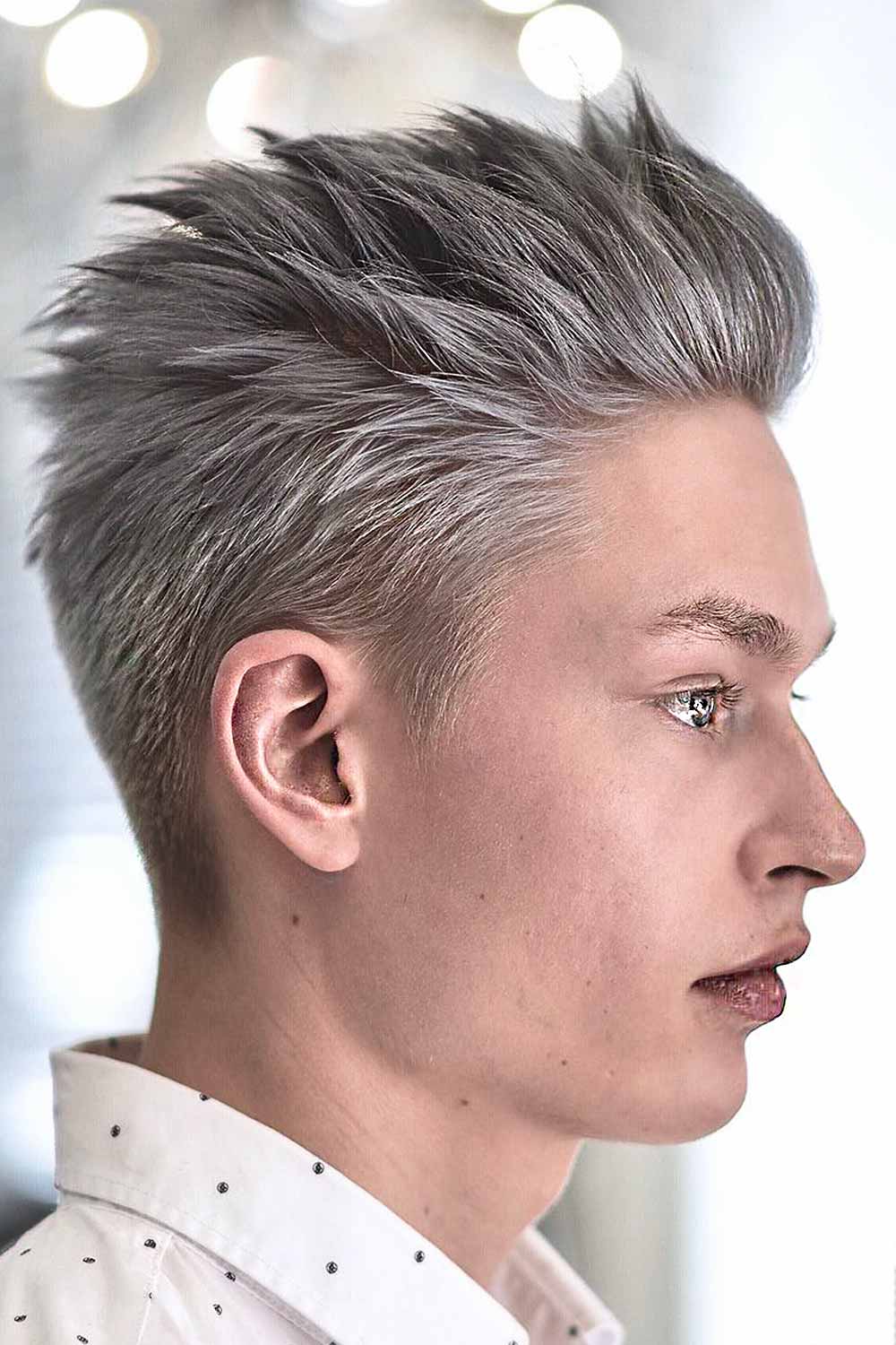 Blonde Quiff #blondemenhaircuts #blondehaircut #menhaircut #blondemen