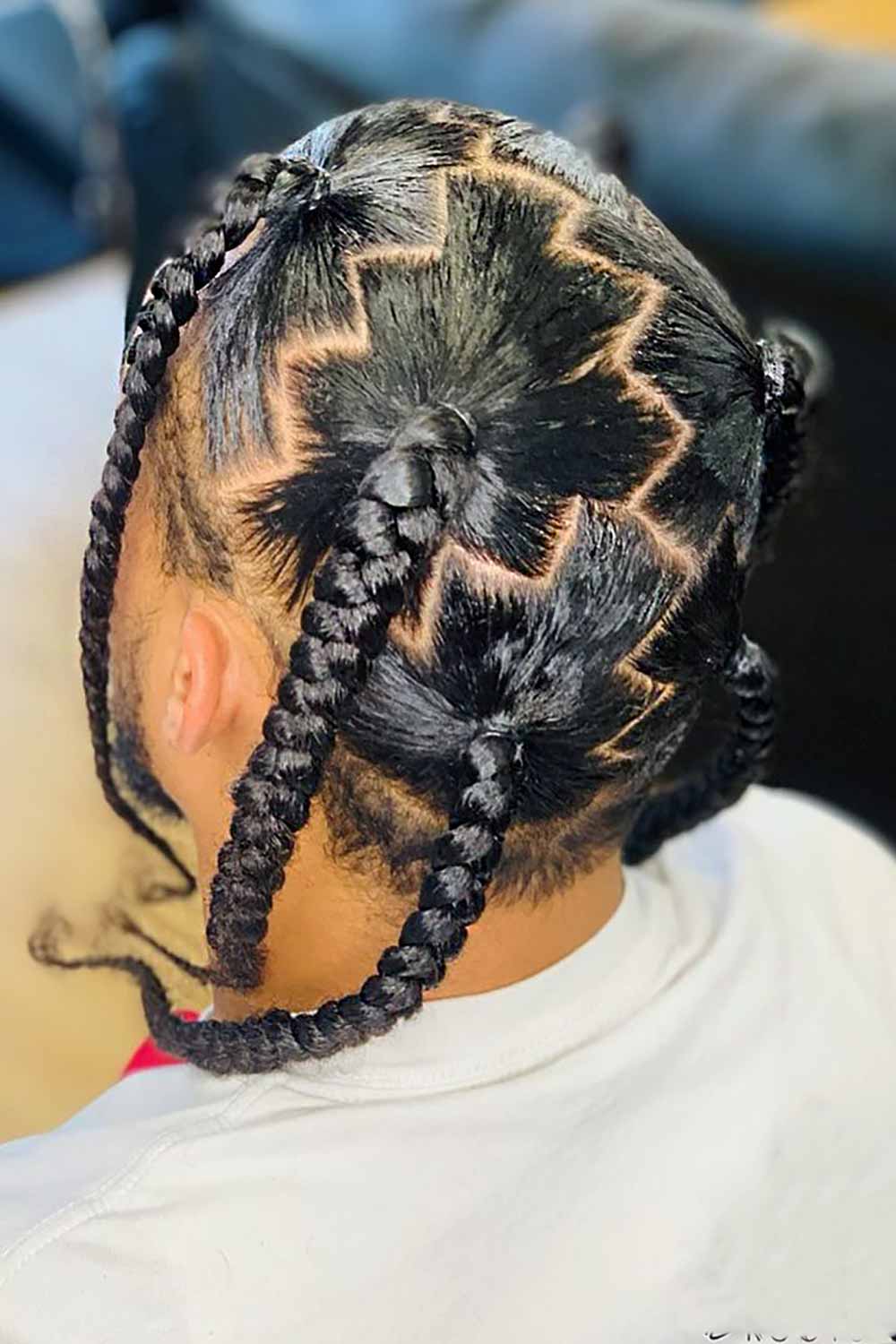 Geometric Box Braids #boxbraids #boxbraidsmen #menbraids