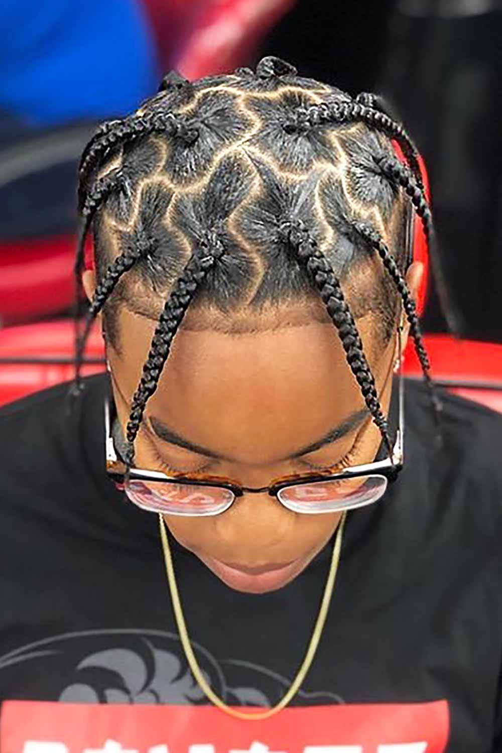 Geometric Box Braids Men's #boxbraids #boxbraidsmen #menbraids