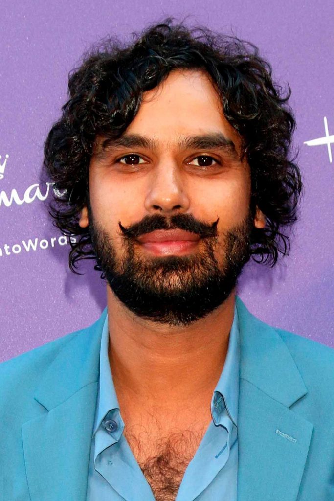 Kunal Nayyar’s Curly Middle Part Flow #flow #flowhaircut #flowhairmen