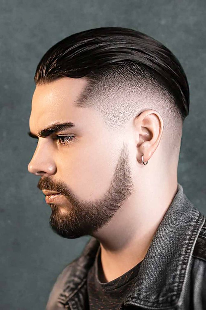 Slicked Back #bigforeheadhairstyles #bigforeheadhairstylesformen