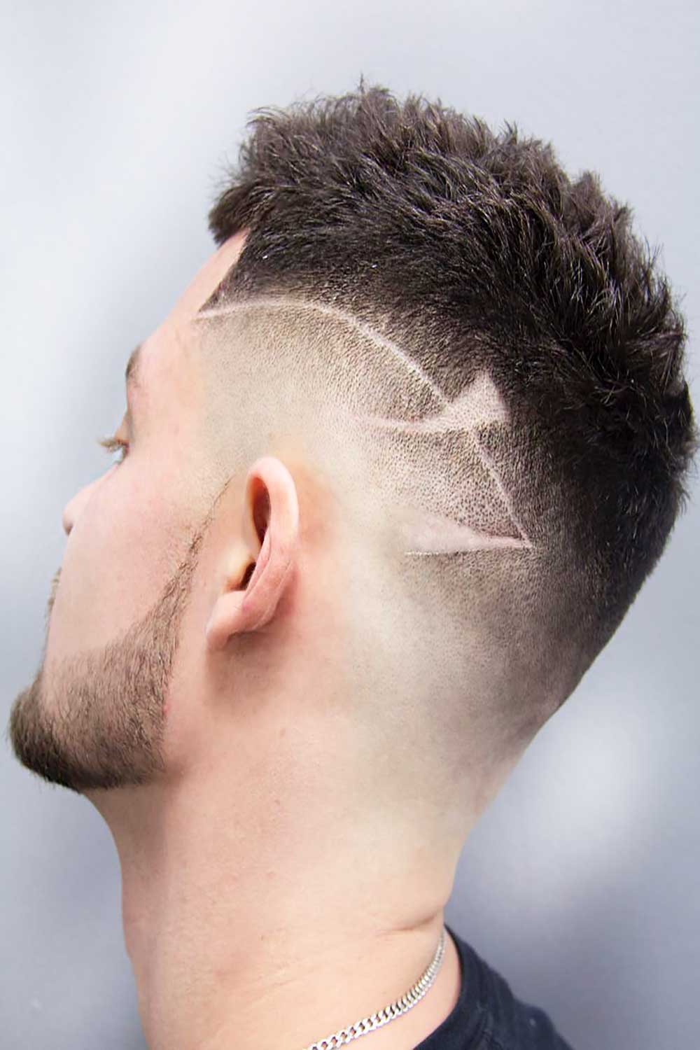 Spiked Top And Simple Design #highfade #fade #fadehaircut