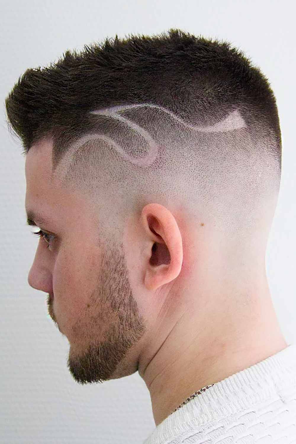 Spiked Top And Simple Design Men #highfade #fade #fadehaircut