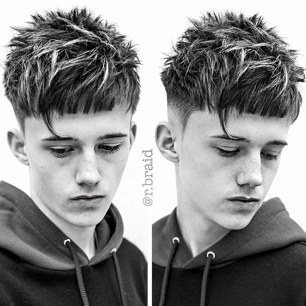 Asymmetrical Spiky Teen Boy Haircuts #teenboyhaircuts #teenshaircuts #haircutsforteenageboy