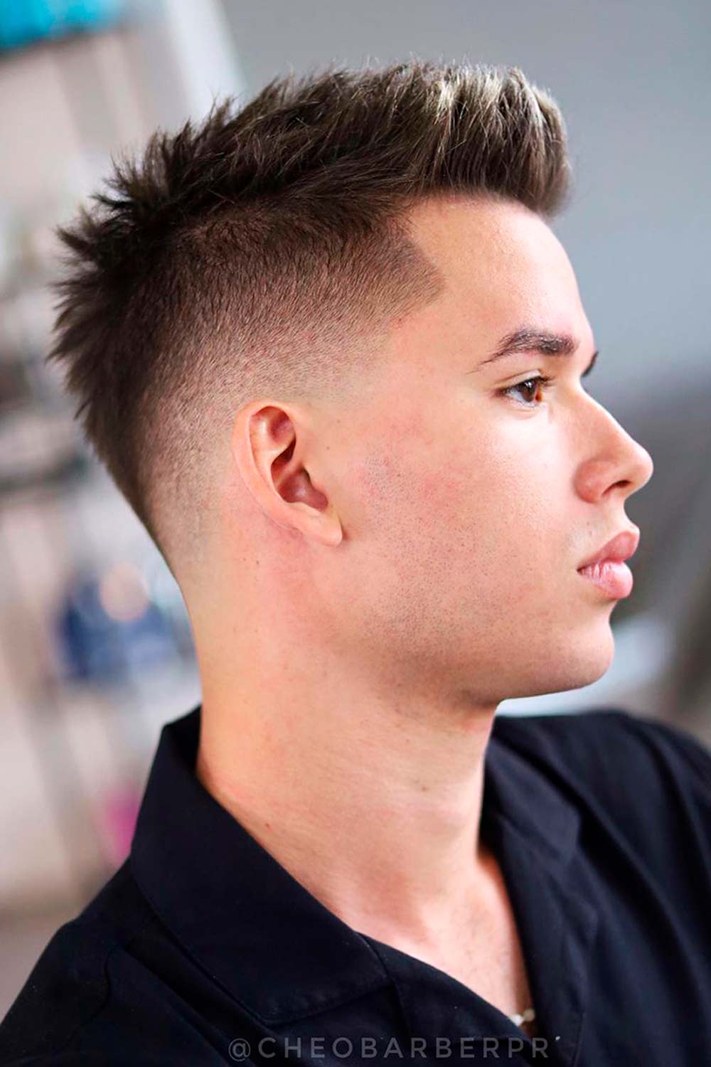 Faux Hawk With Highlights And Fade Teen Haircut #teenboyhaircuts #teenshaircuts #haircutsforteenageboy