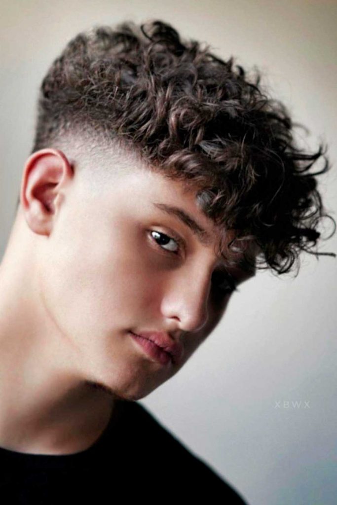best curly hairstyles for men short fade boys