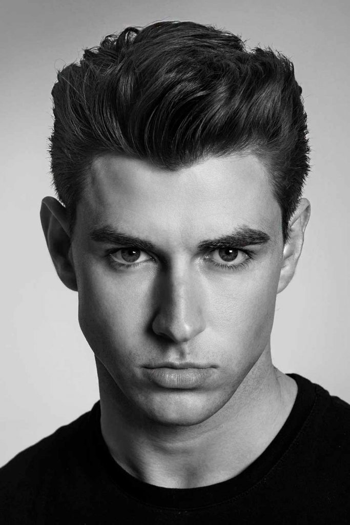 Brushed Up And Back Quiff Men's Hairstyles