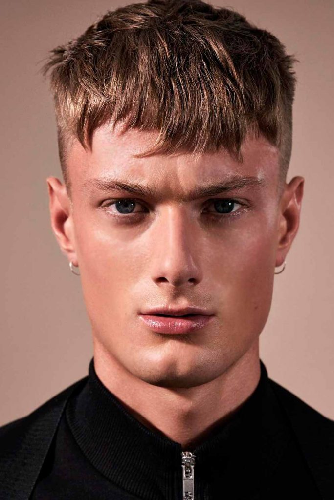 Asymmetrical Ragged Haircut For Men