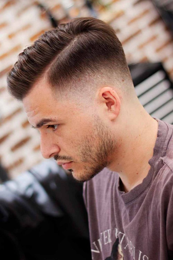 Side Part Fade Hairstyles Men 