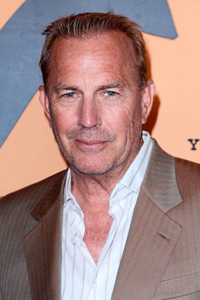 Kevin Costner’s Short Brushed Back #thinhair #thinhairmen #menshairstylesforthinhair