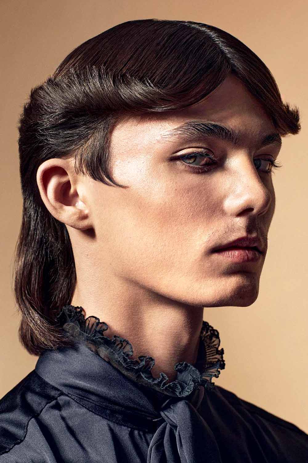 middle part hairstyles men