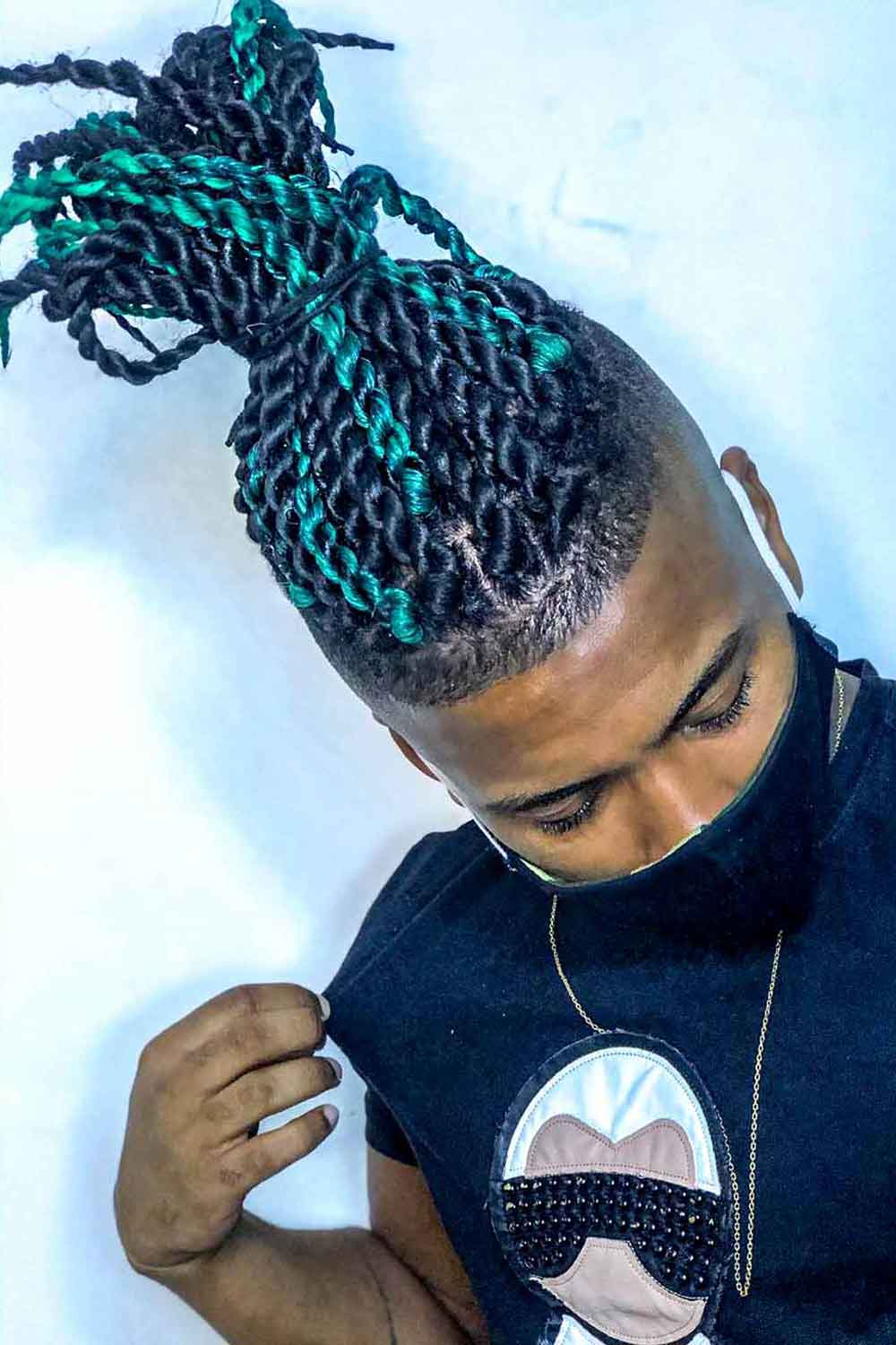 Two Strand Twists Men With Color #twostrandtwistmen #twostandtwist #twisthairstyle