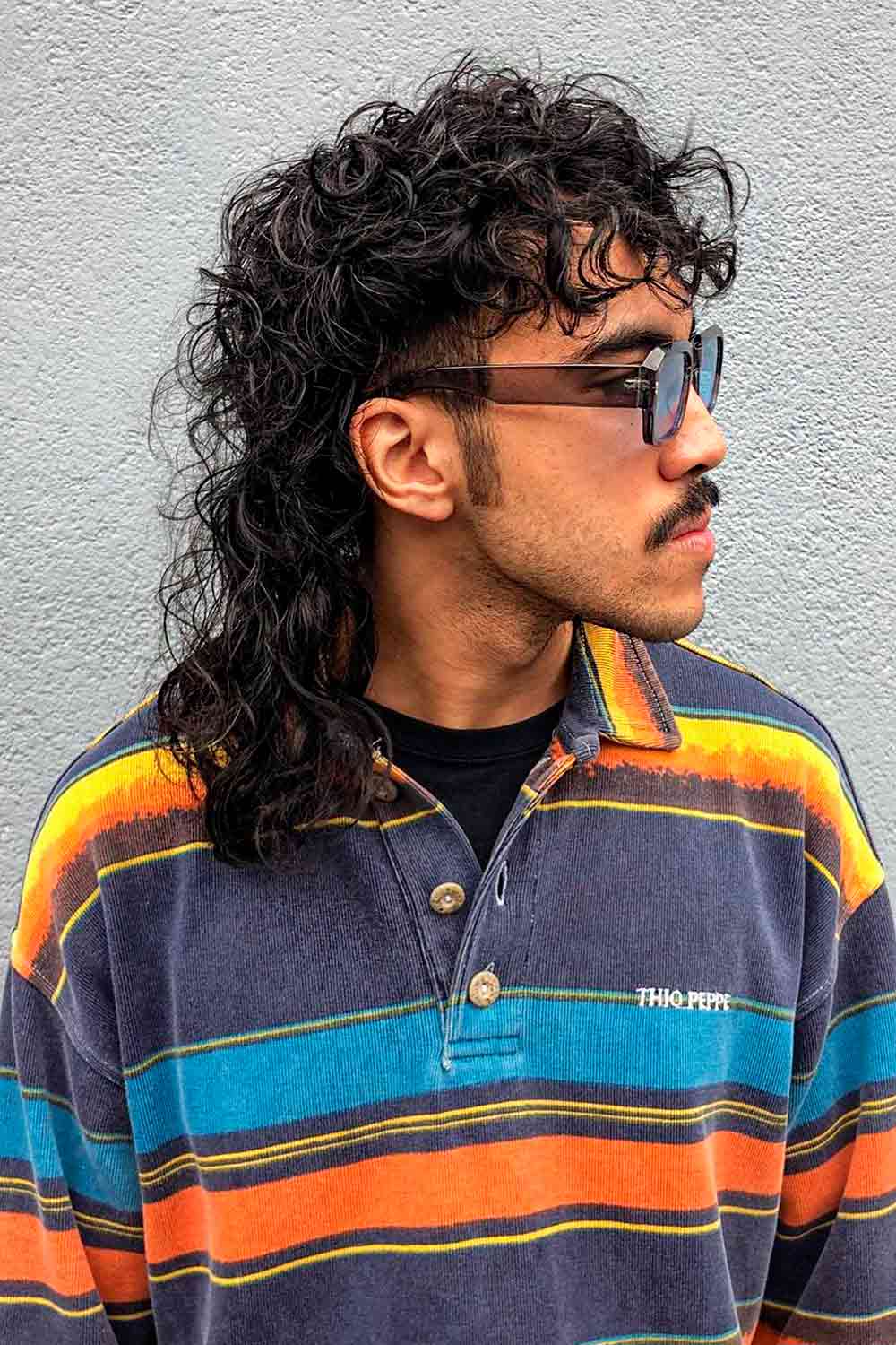 Wolf Cut Men Long Curly 2 