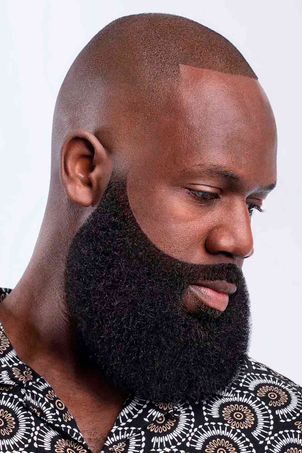 Bald Head And Full beard #blackmenhaircuts #blackmenhairstyles #afrohaircuts #haircutsforblackmen