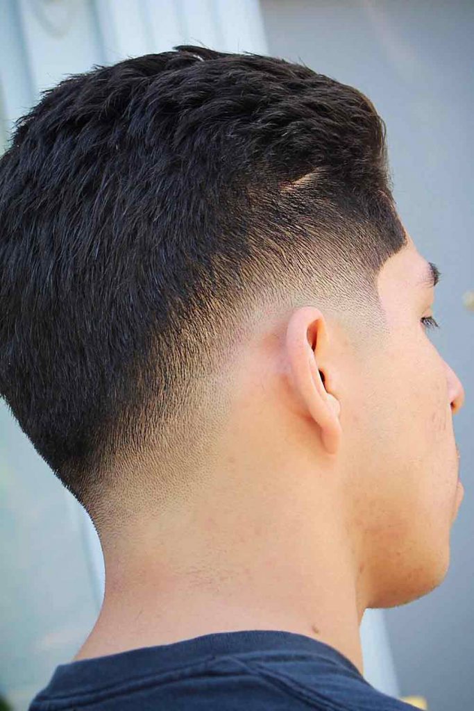 Mid fade straight outlet hair