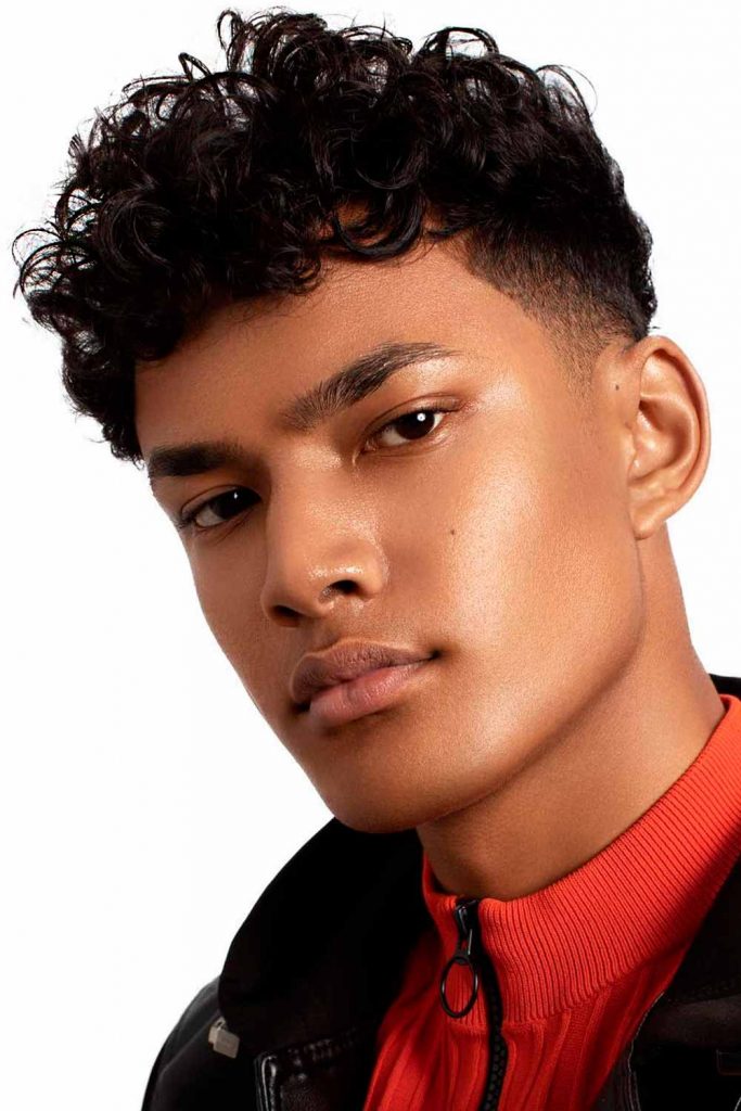 Tapered Curls #promhairstyles #promhairstylesformen #formalhairstyles #mensformalhairstyles