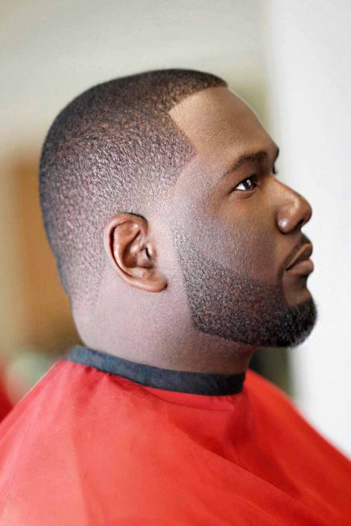 Black Haircut With 3 Lines On Side