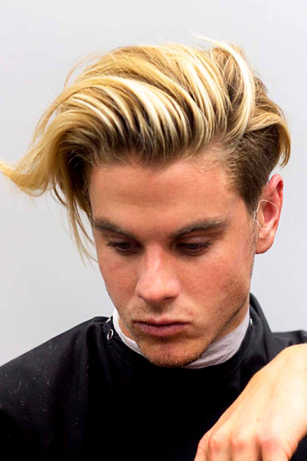 mens long hairstyles guid slick back highlights