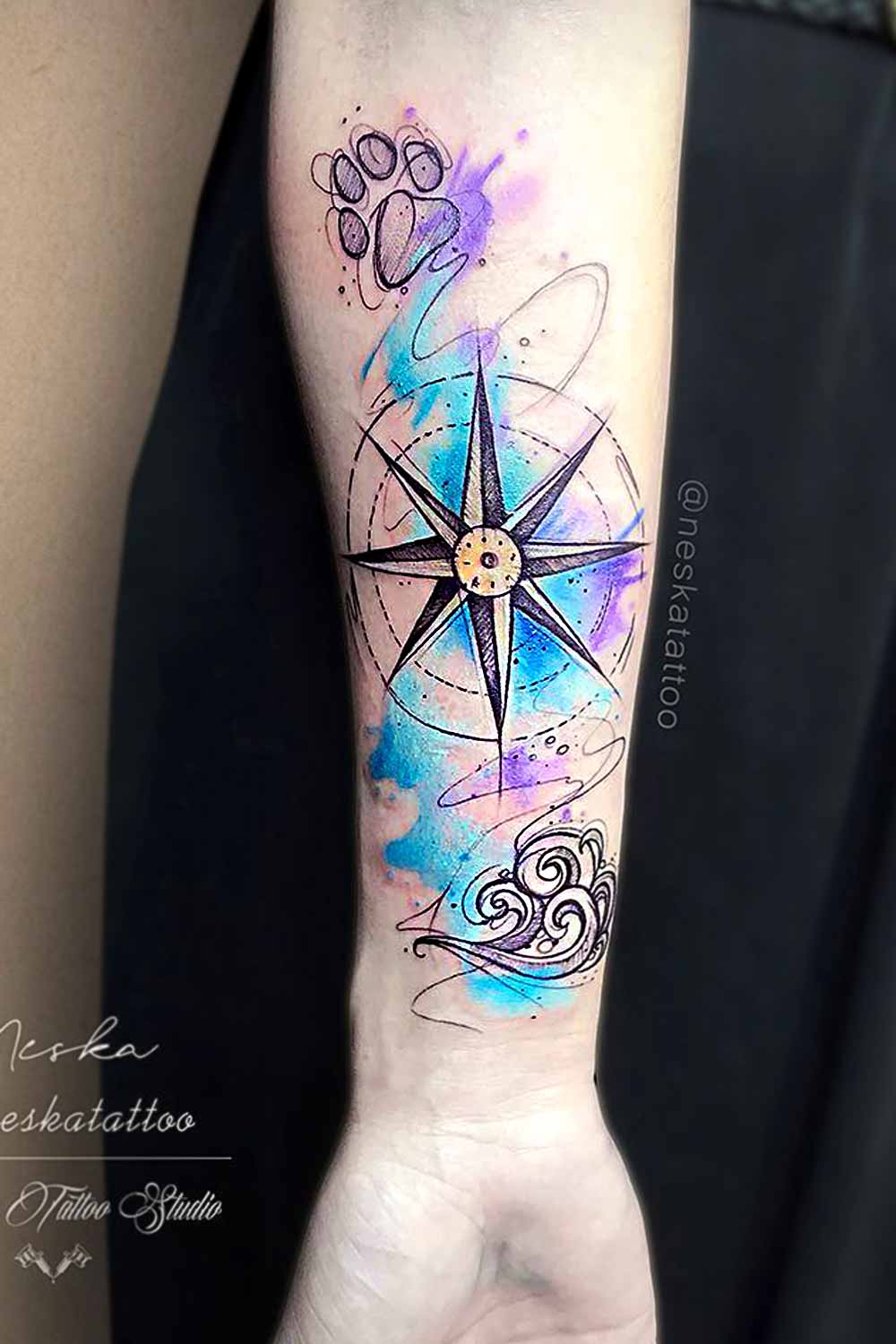 45+ Most Beautiful Compass Tattoo Design Ideas For Girls 2024 | Cute Compass  Tattoos For Women| WFS - YouTube