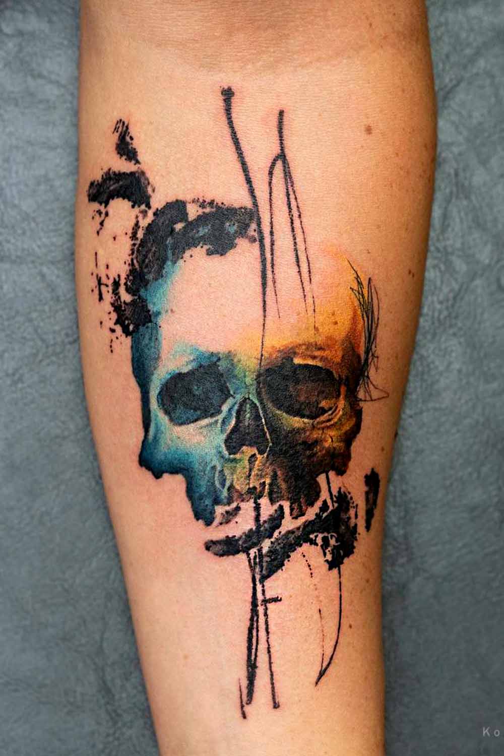 Skull Tattoo Men #tattoosformen #tattoosmen #besttattoos #tattoo