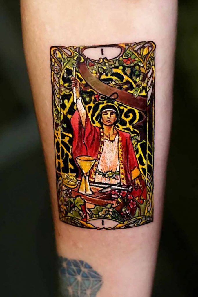 Tarot Card Tattoo #tattoosformen #tattoosmen #besttattoos #tattoo