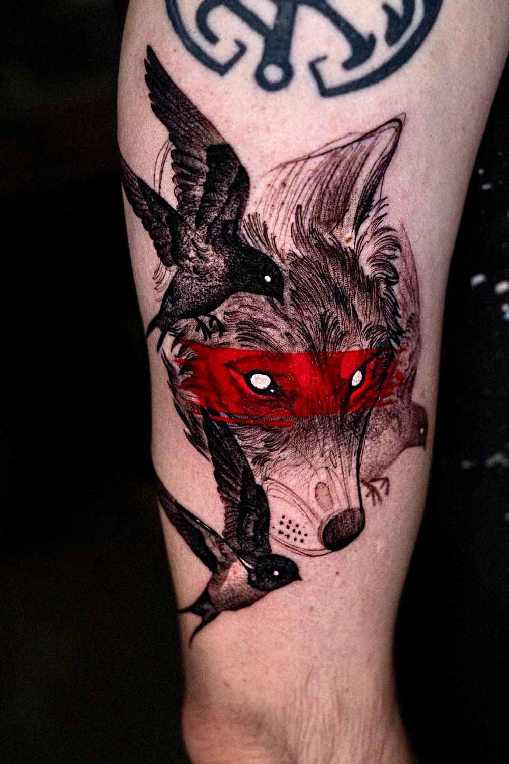 Wolf Tattoo for Men #tattoosformen #tattoosmen #besttattoos #tattoo