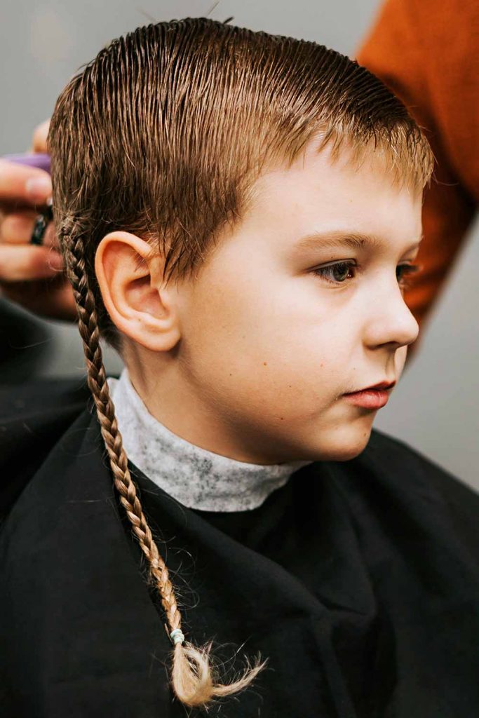 Rat Tail Kids Braided Hairstyles #braidsforboys #boysbraids #braidshairstyles