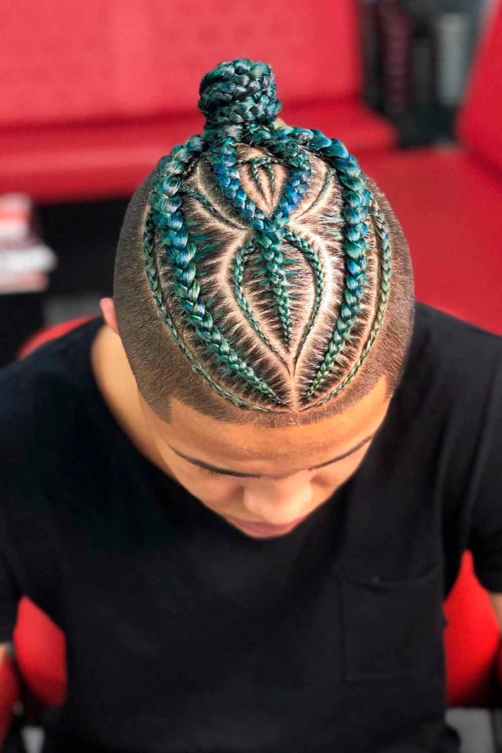 Colorful Braids #braidsforboys #boysbraids #braidshairstyles