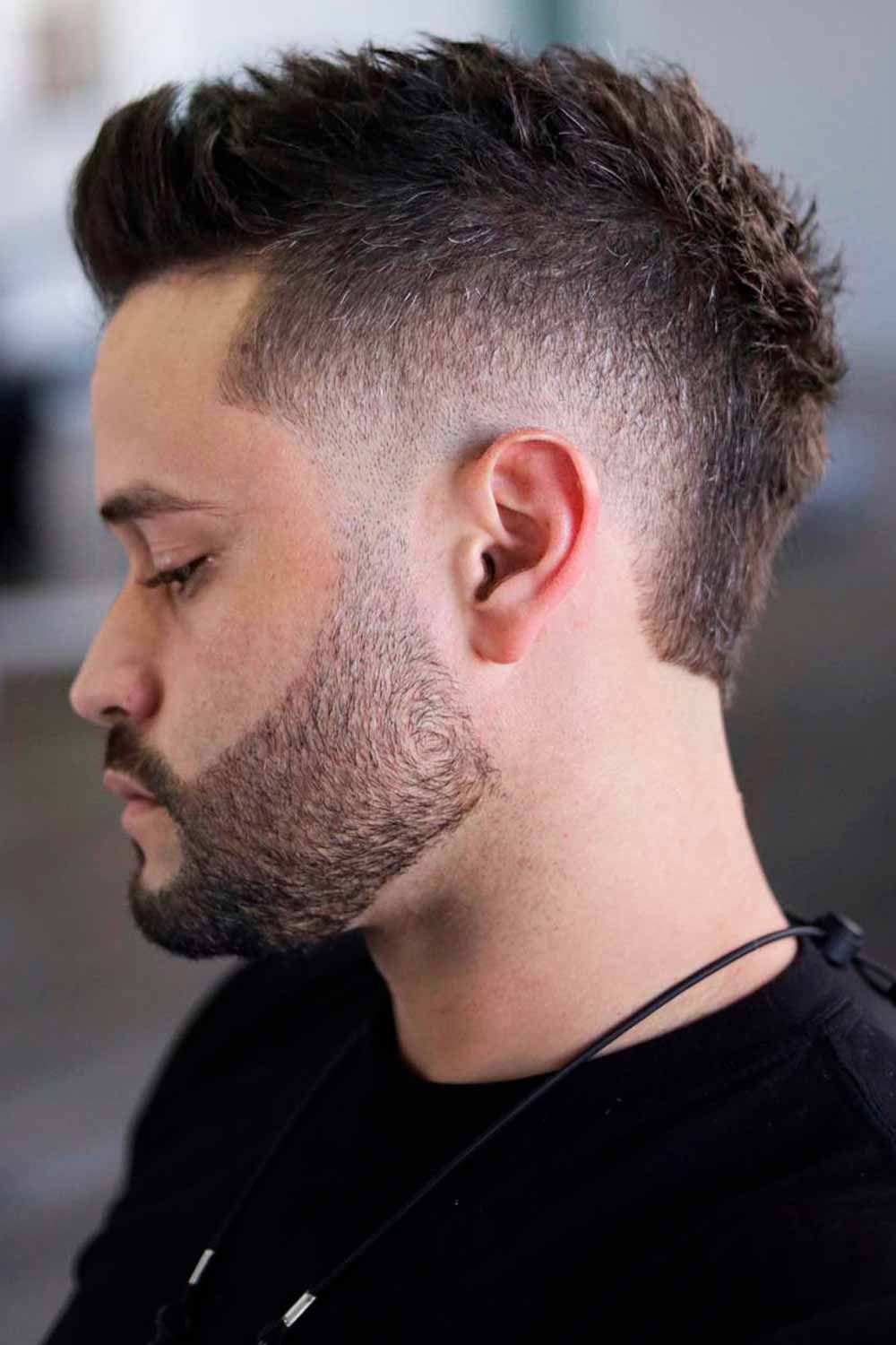 Mullet Fade #thickahirmen #haircutsformenwiththickhair #thickhairhaircuts