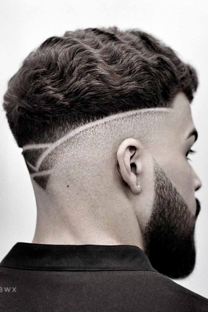 Mid Fade Hairstyles With Design #midfade #midhaircut #fade