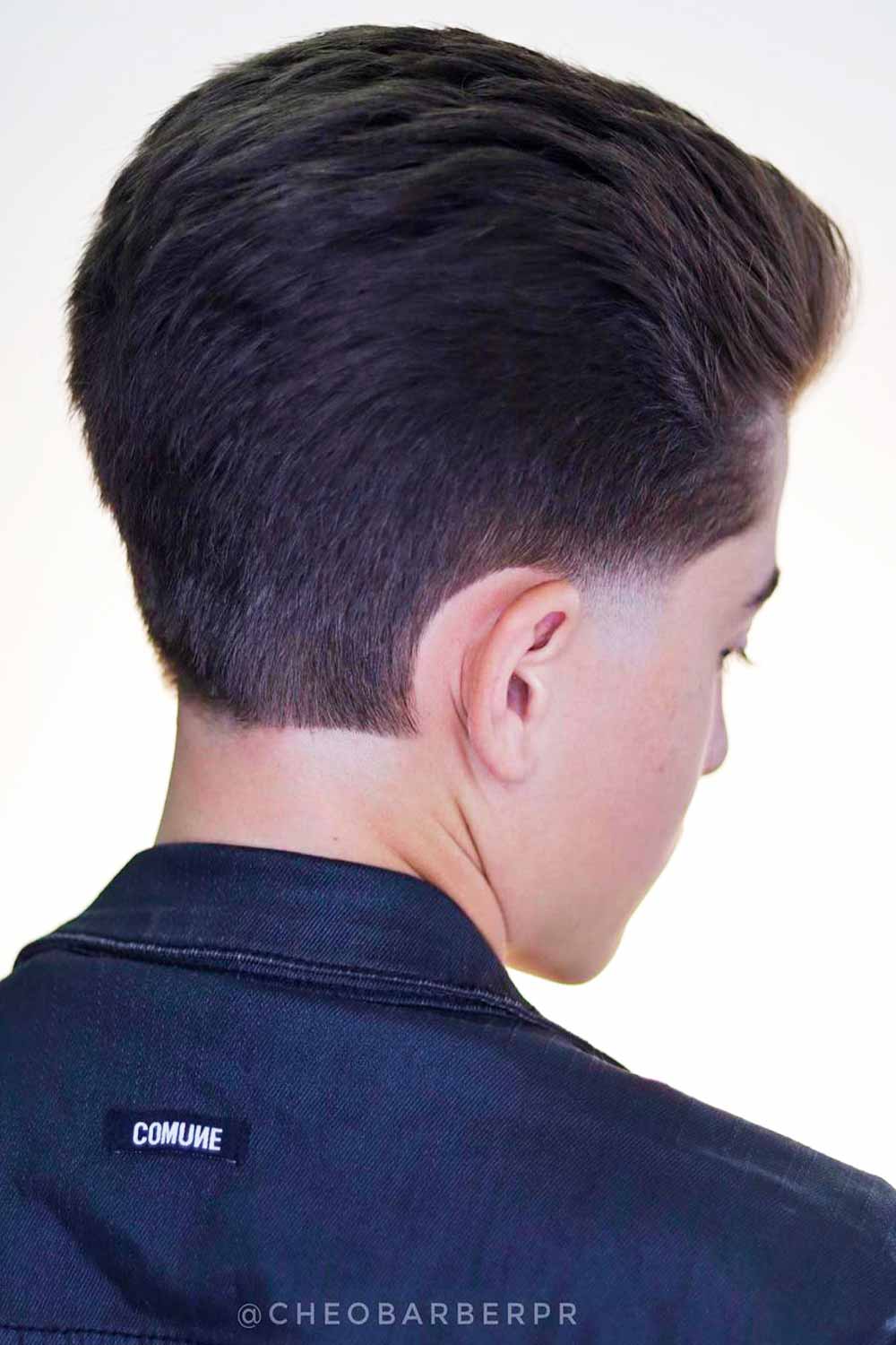 Combed Up And Back Taper Haircut #taper #taperhaircut #taperedhaircut