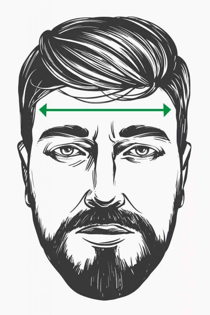Measure Your Forehead #faceshapesmen #faceshapes