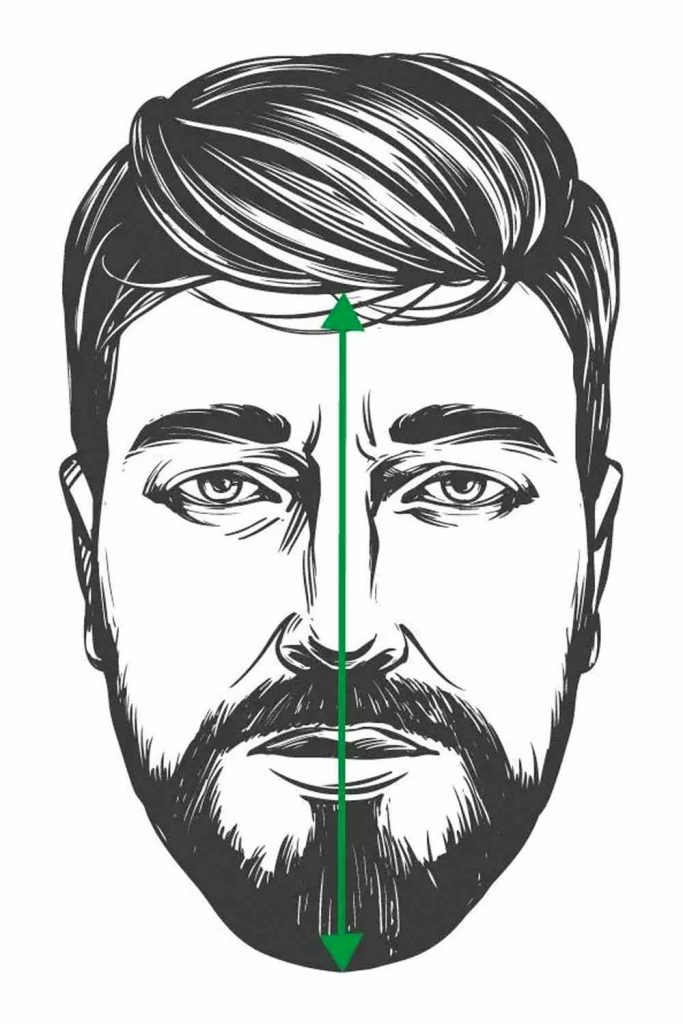 Measure Your Face Length #faceshapesmen #faceshapes