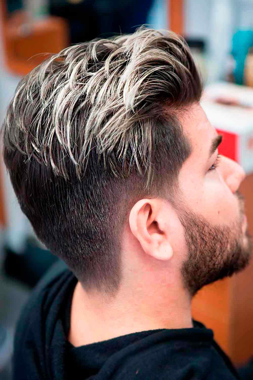 Platinum Hair for Men #hairhighlights #menshighlights