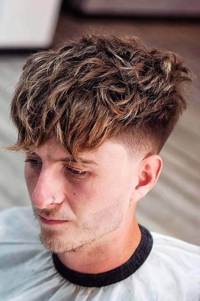 Hair Highlights For Men Wavy Low Fade Ash Brown 683x1024 