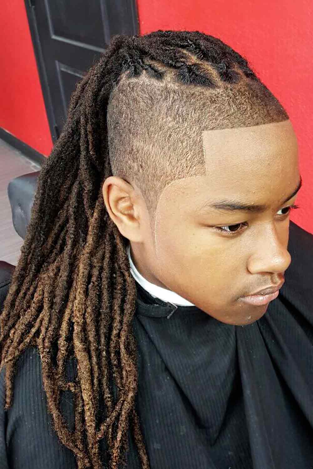 Long Dreads Undercut Hair #blackboyshaircuts #blackboyshair #blackboyscut #boyshaircuts
