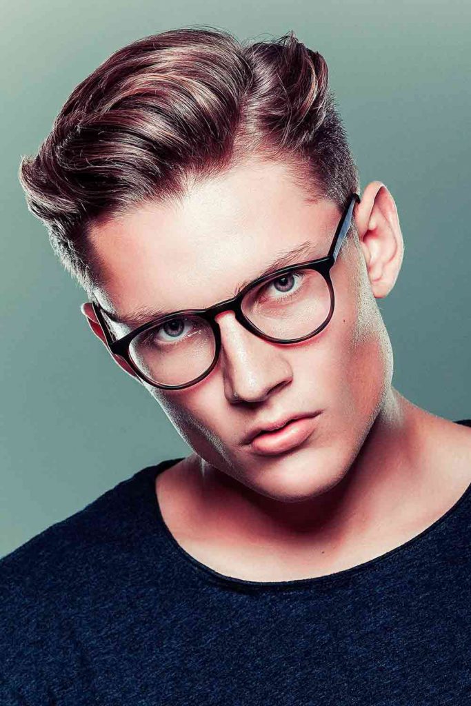 Hairstyles for teenage store guys with glasses