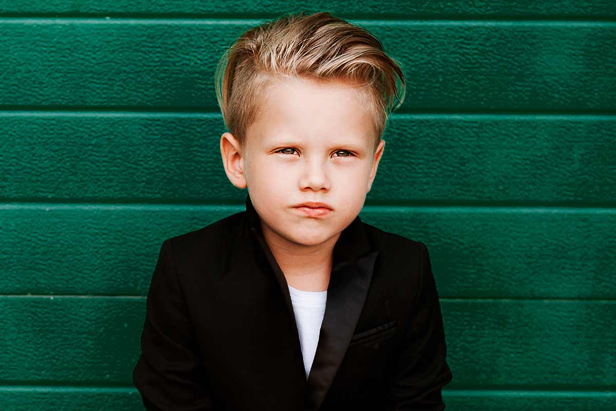 Wavy Full Messy Boy Hair Blonde