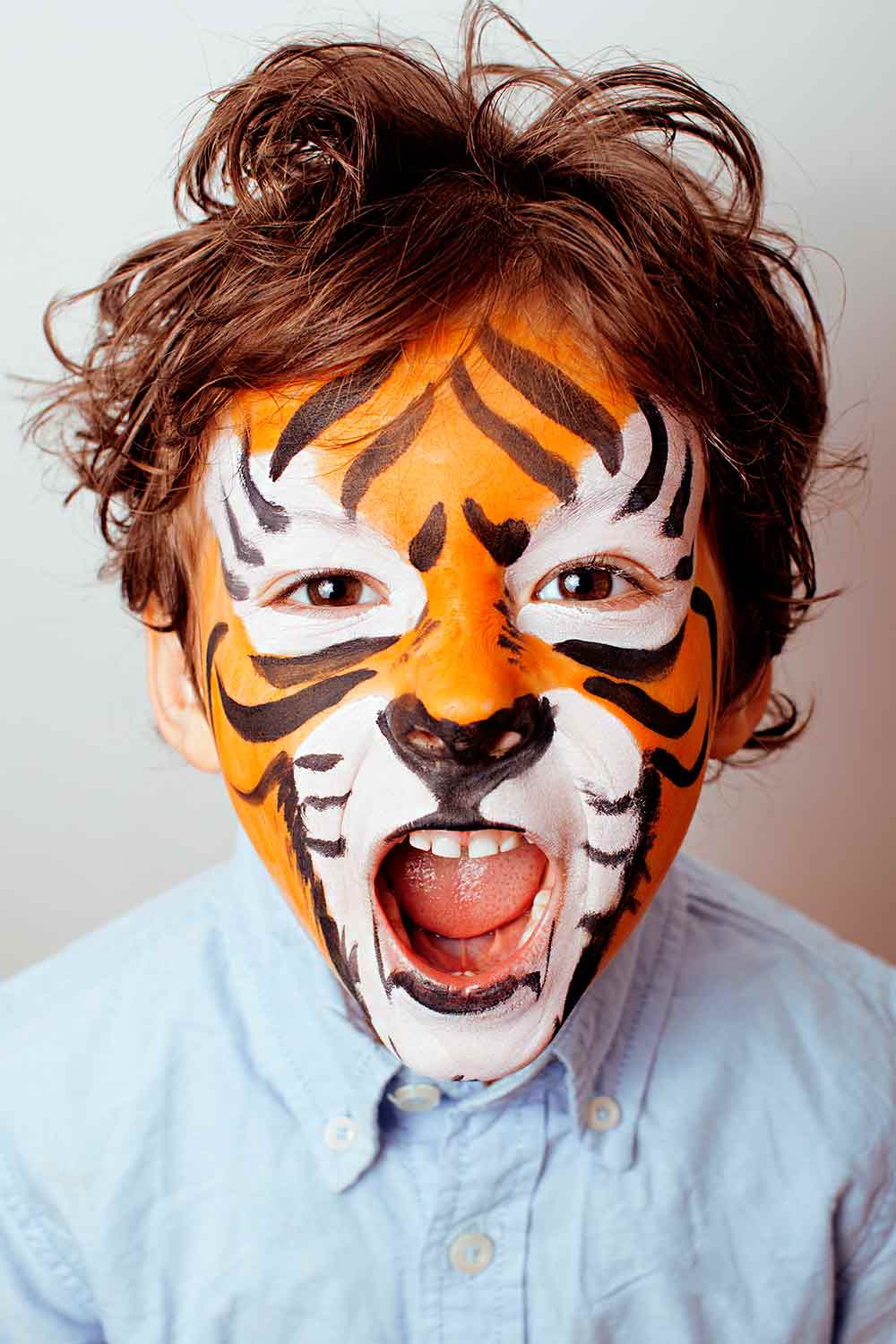 Tiger Face Paint #boyshalloweencostumes #halloweencostumeforboy #boyscostumeforhalloween