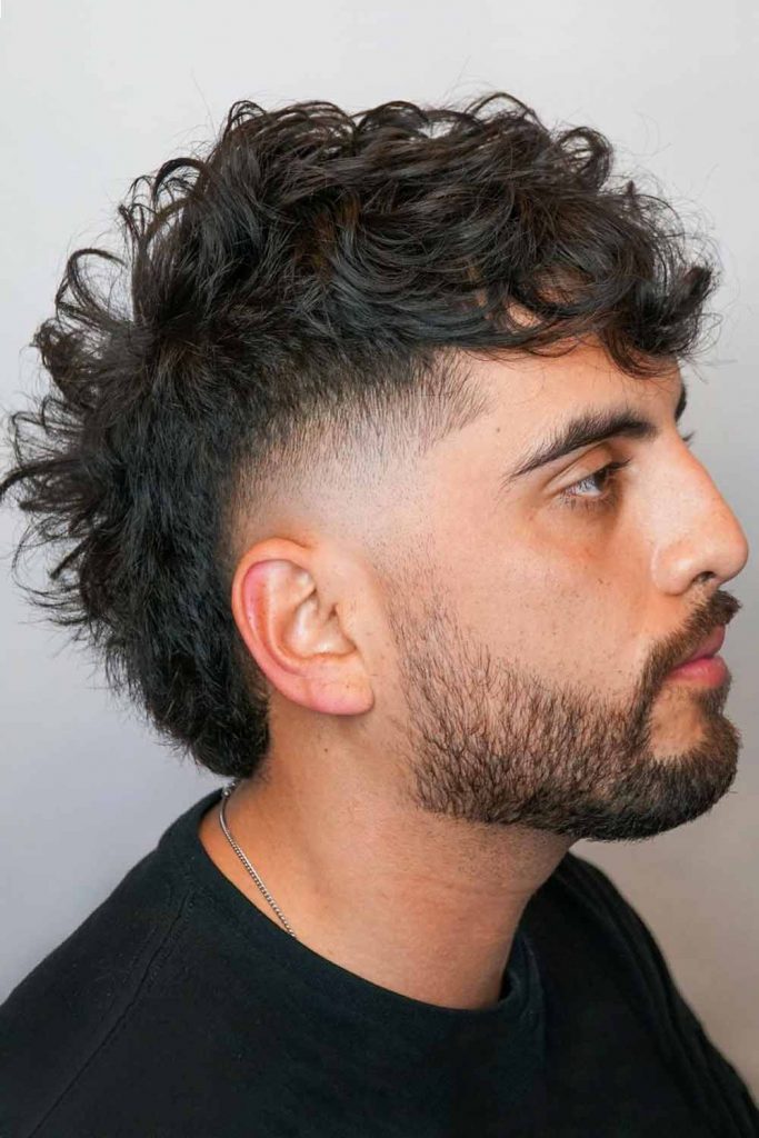 Burst Fade Mullet Curly Hair #burstfademullet #burstfade #fademullet #mullet #fade