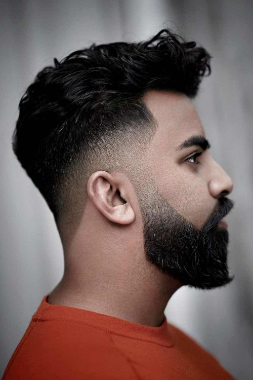 Fade Haircut Types High Taper Brushed Back 500x750 
