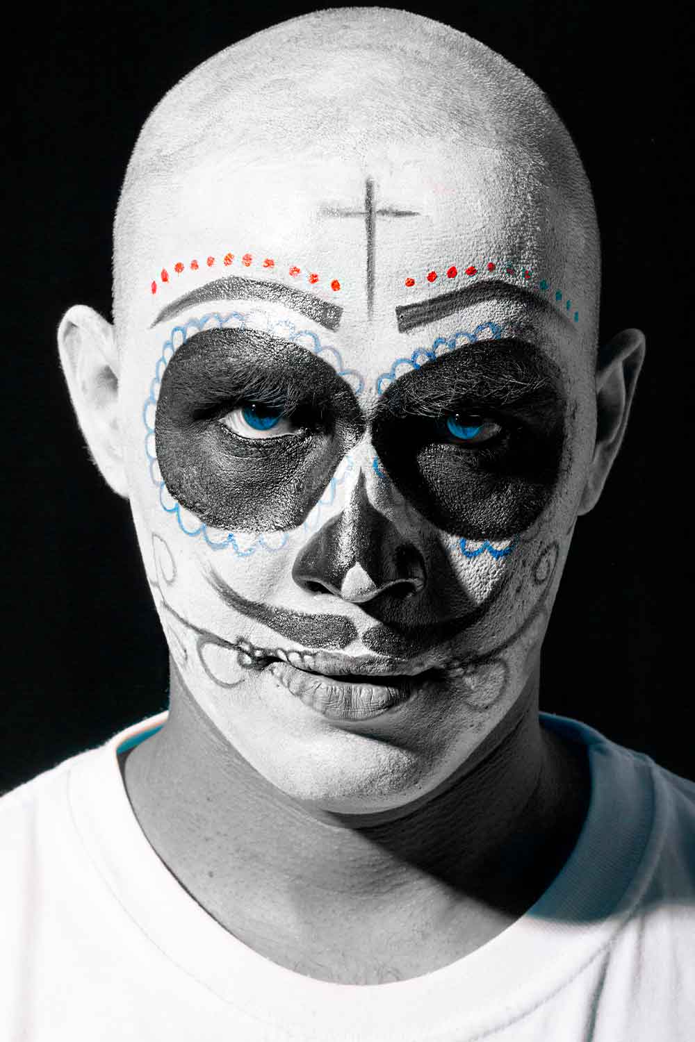 Day Of he Dead #halloweenmakeupformen #menshalloweenmakeup