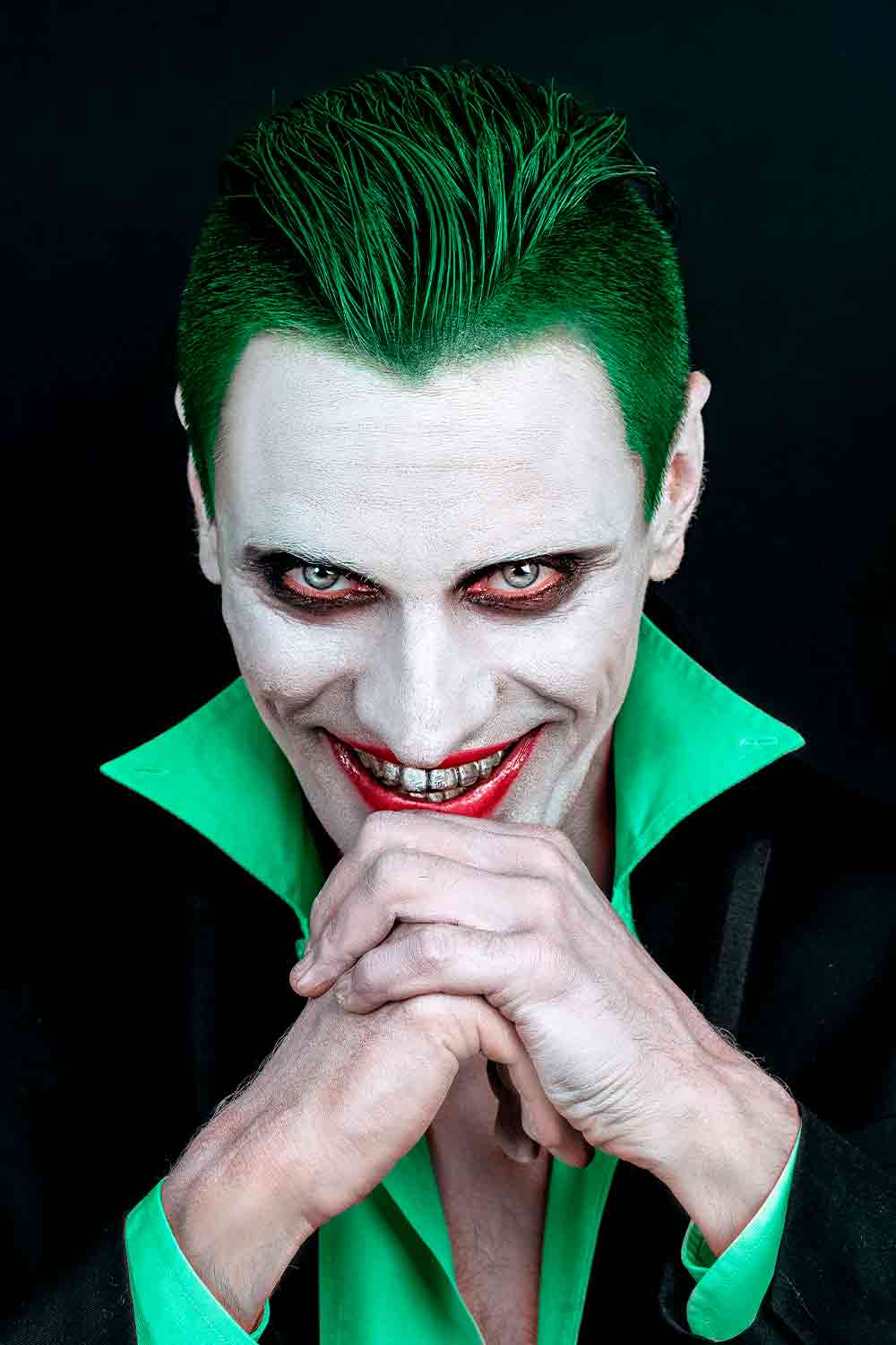 Joker Men's Halloween Makeup #halloweenmakeupformen #menshalloweenmakeup