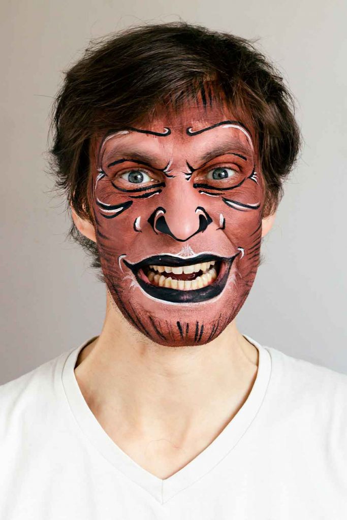 Monkey #halloweenmakeupformen #menshalloweenmakeup